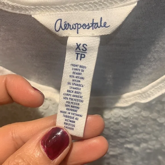 Aeropostale sequinned tank top size XS/TP - Picture 5 of 6